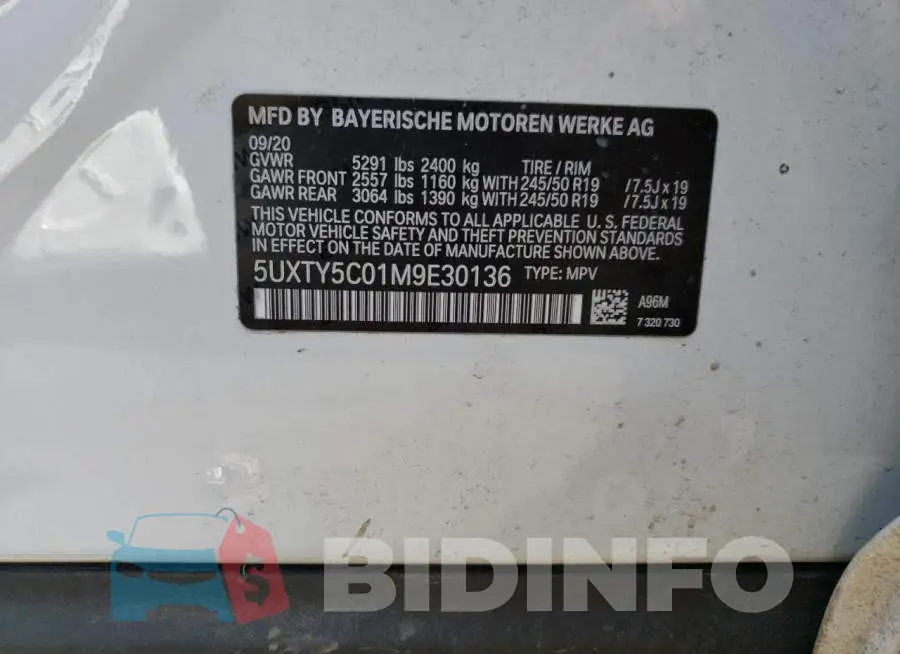5UXTY5C01M9E30136 Photo# 13