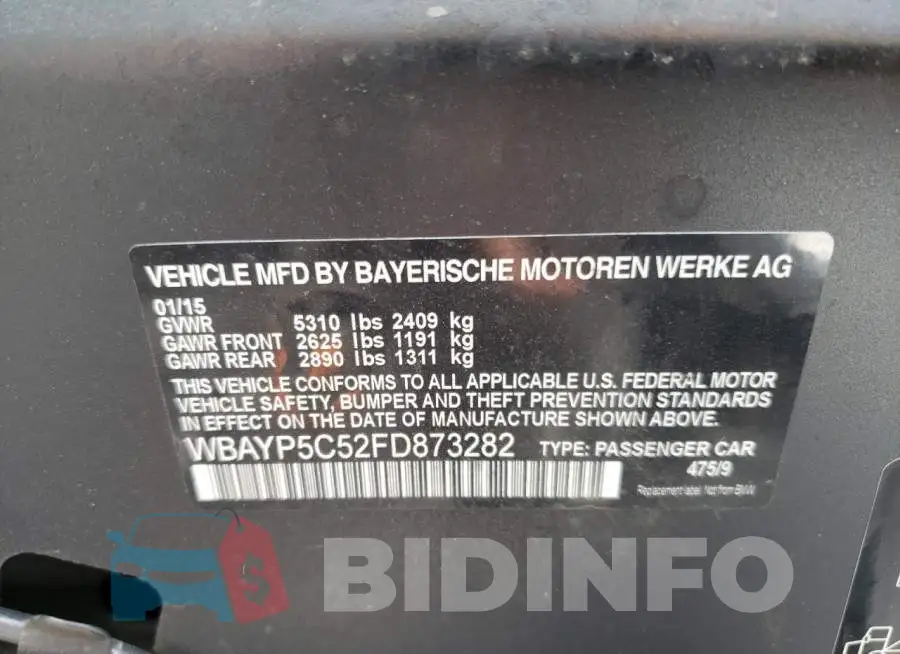 WBAYP5C52FD873282 Photo# 12