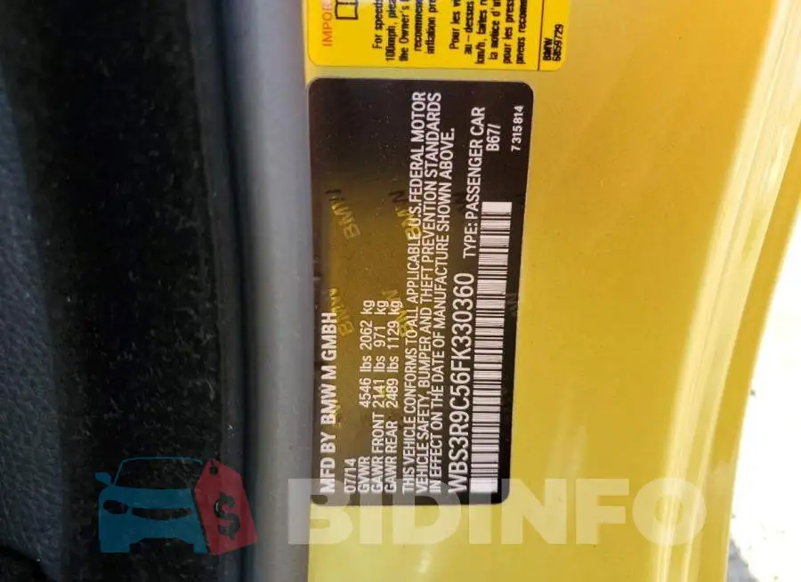 WBS3R9C56FK330360 Photo# 13