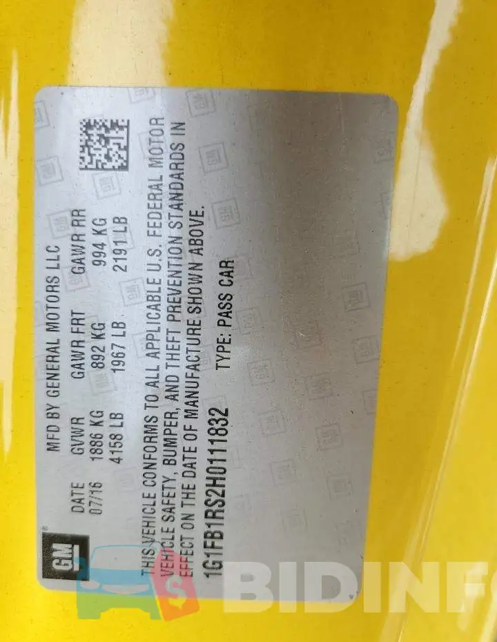 1G1FB1RS2H0111832 Photo# 12