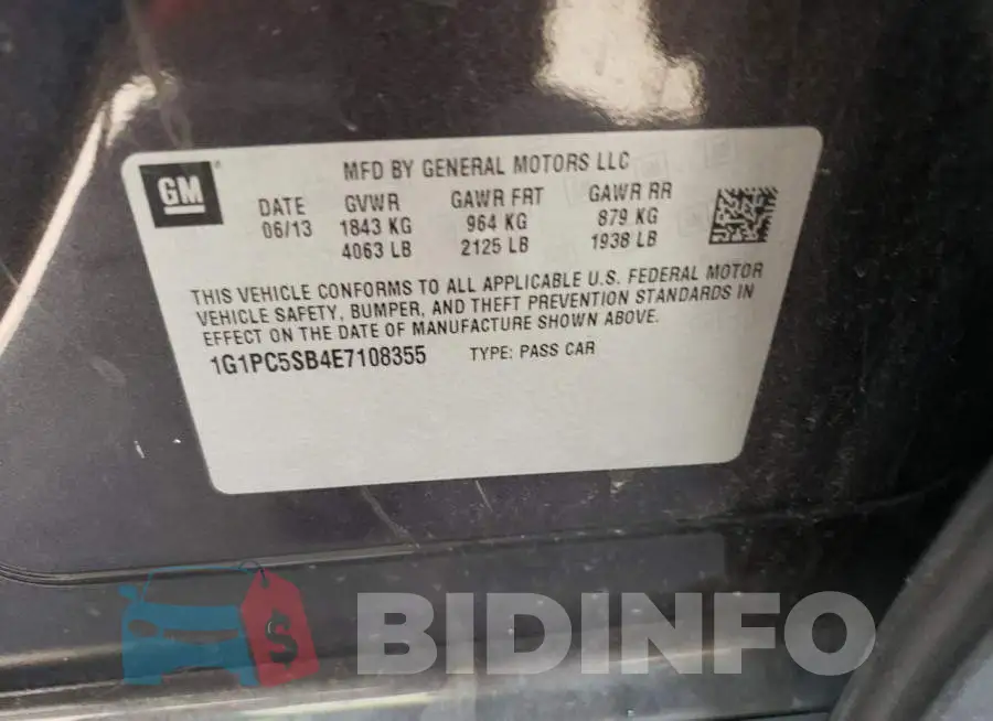 1G1PC5SB4E7108355 Photo# 12