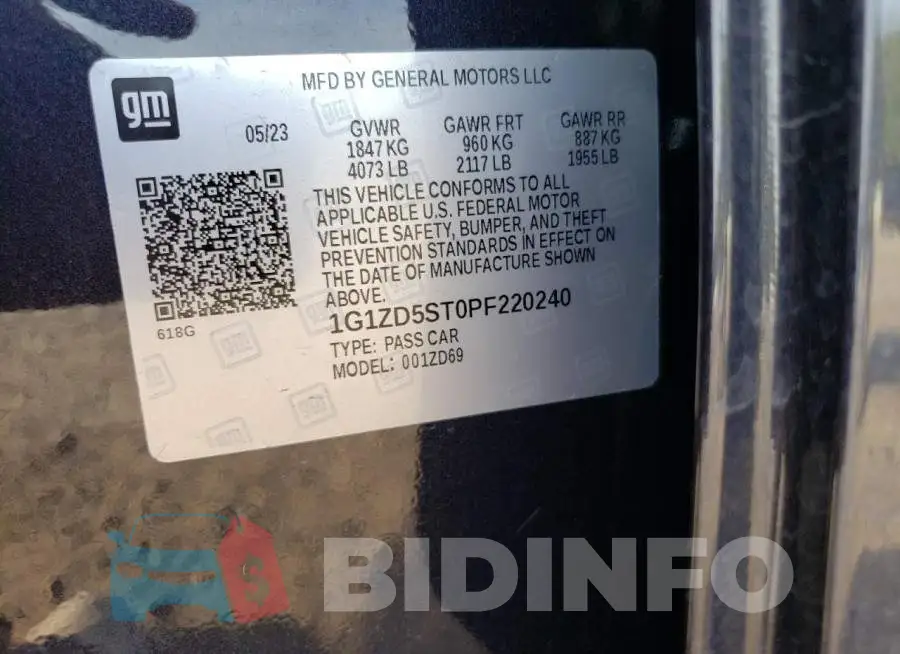 1G1ZD5ST0PF220240 Photo# 12
