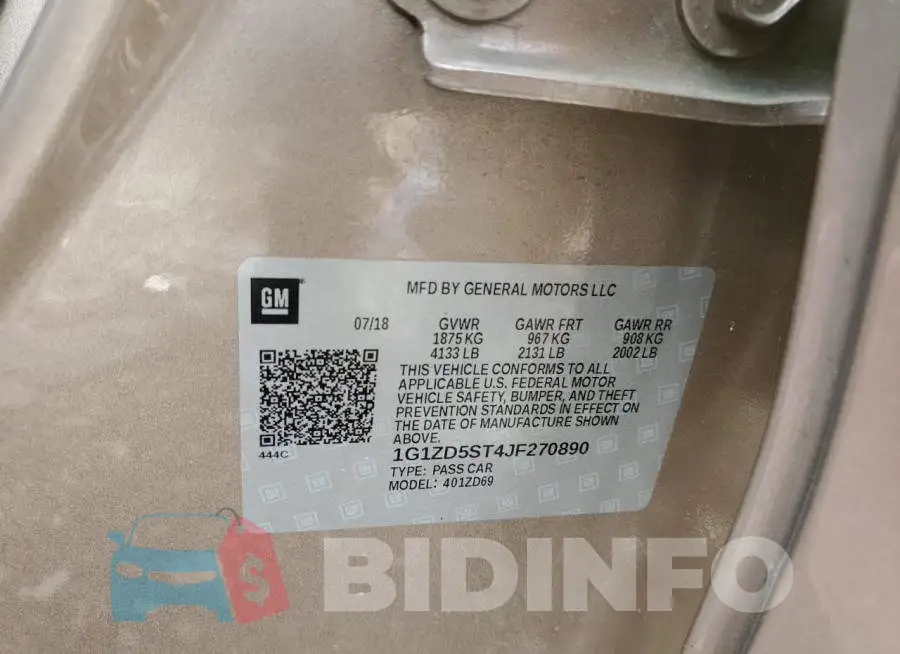 1G1ZD5ST4JF270890 Photo# 12