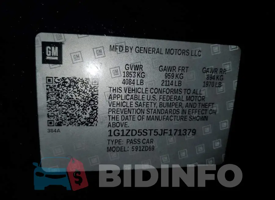 1G1ZD5ST5JF171379 Photo# 12