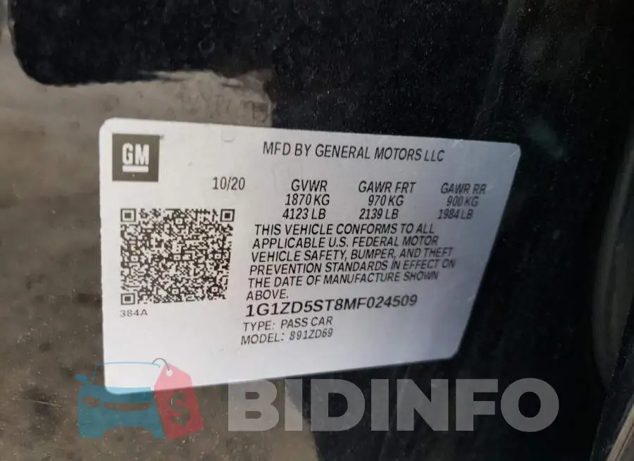 1G1ZD5ST8MF024509 Photo# 12