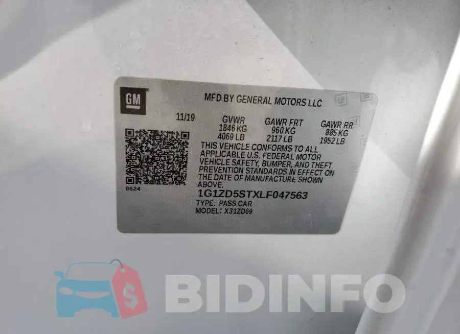 1G1ZD5STXLF047563 Photo# 13