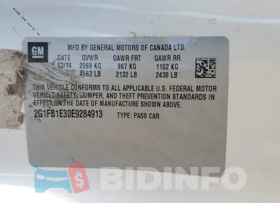 2G1FB1E30E9284913 Photo# 12