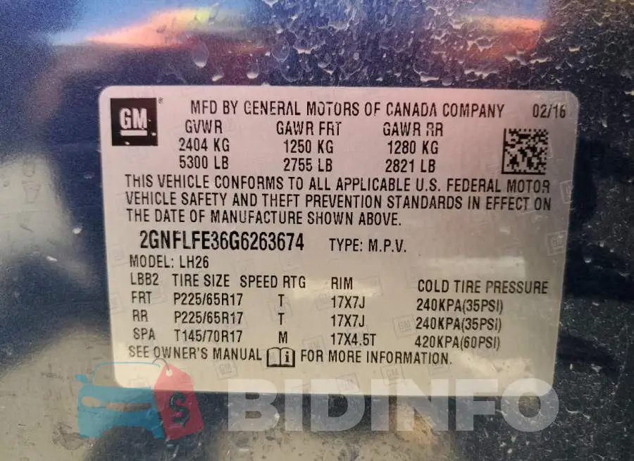 2GNFLFE36G6263674 Photo# 12
