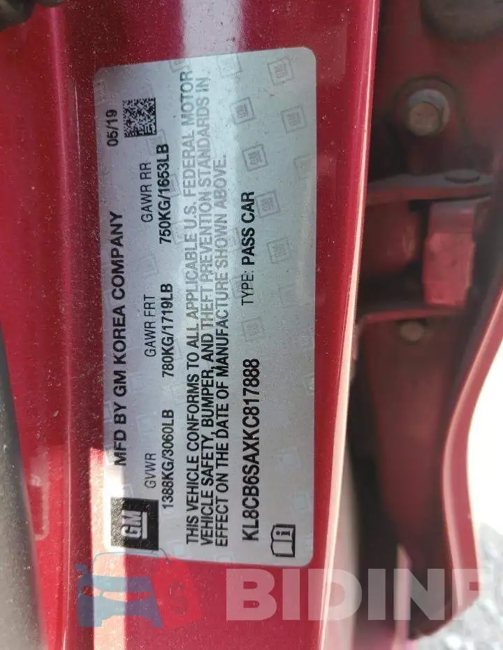 KL8CB6SAXKC817888 Photo# 13