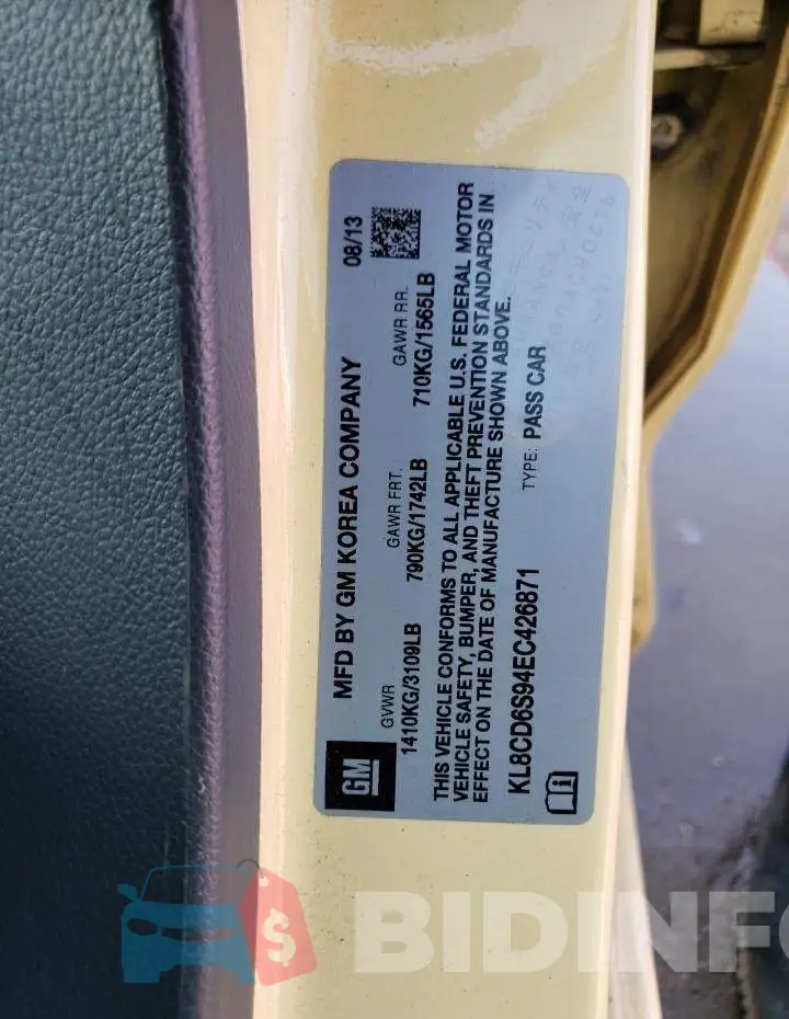 KL8CD6S94EC426871 Photo# 12