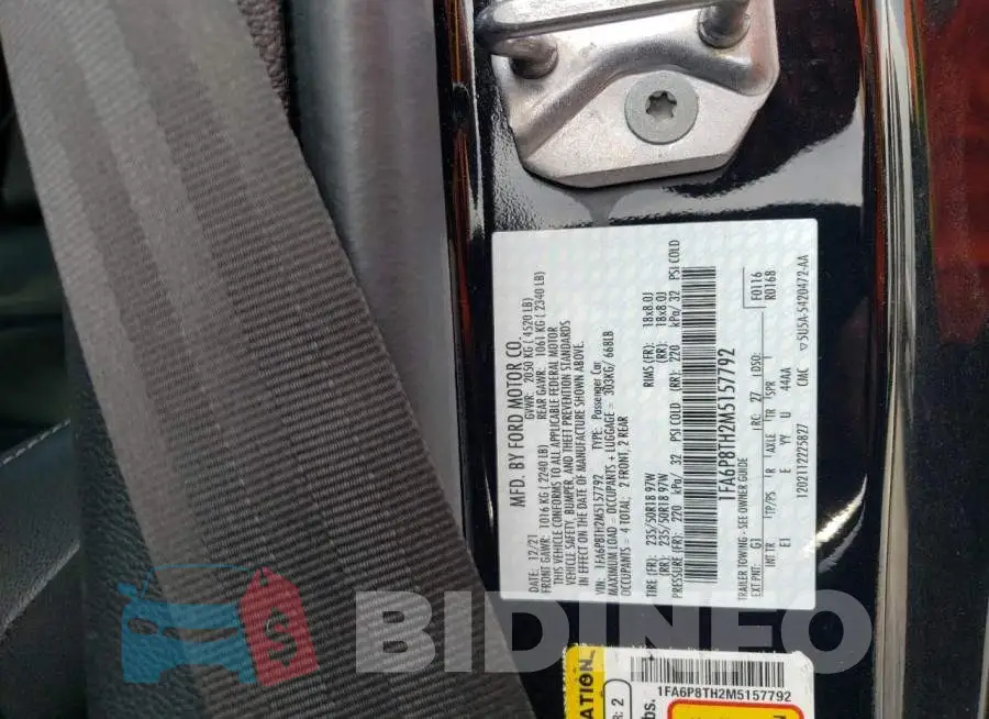 1FA6P8TH2M5157792 Photo# 13