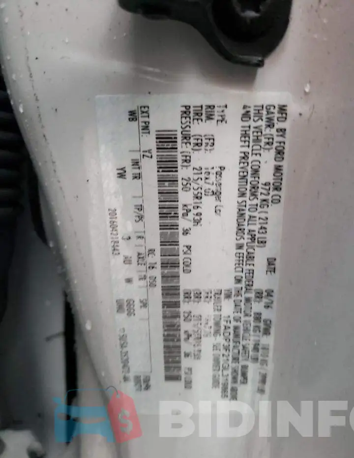 1FADP3F21GL319865 Photo# 13