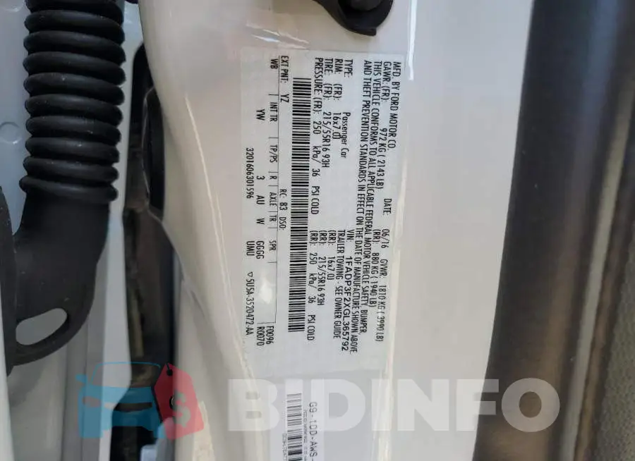 1FADP3F2XGL365792 Photo# 12
