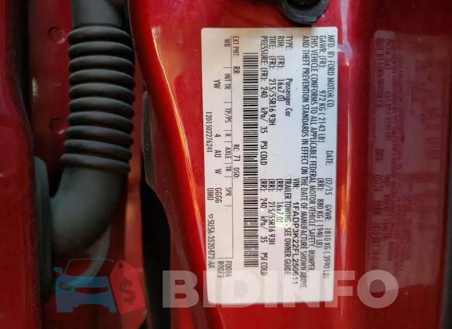 1FADP3K22FL250611 Photo# 12