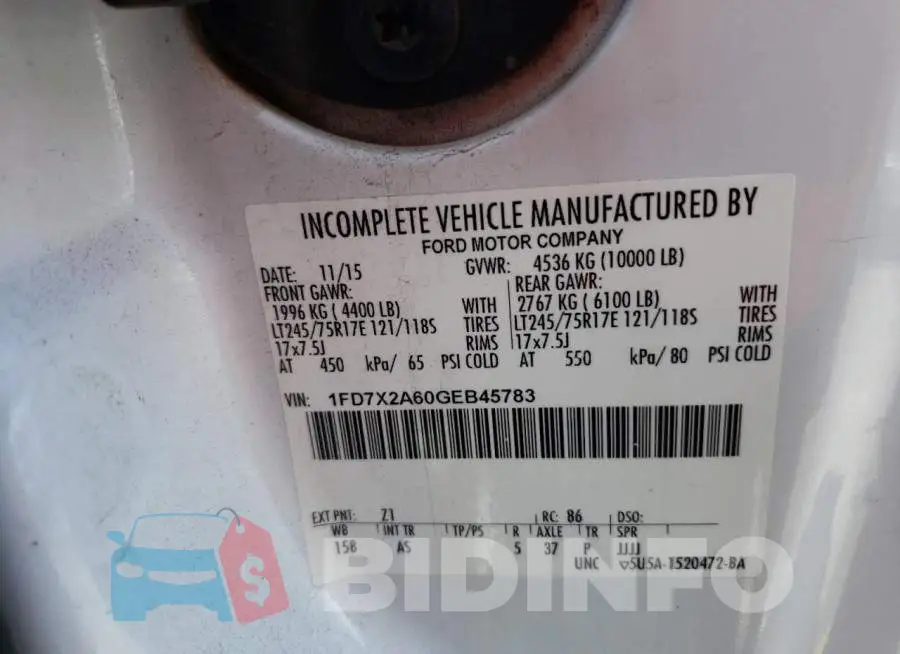 1FD7X2A60GEB45783 Photo# 12
