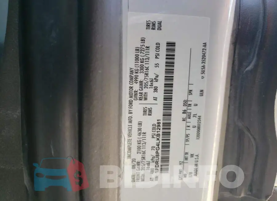 1FDRU8PG4LKB12981 Photo# 12