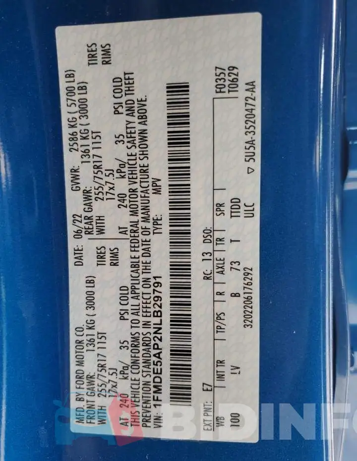 1FMDE5AP2NLB29791 Photo# 12