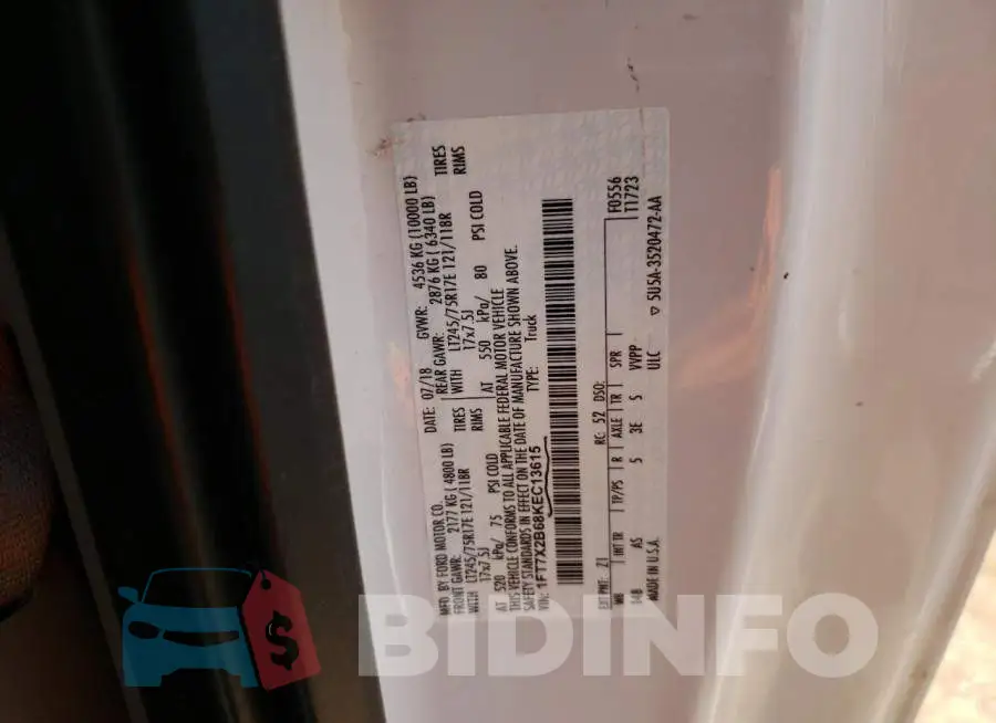 1FT7X2B68KEC13615 Photo# 12