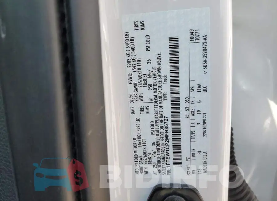 1FTEW1CP2MFB86727 Photo# 12