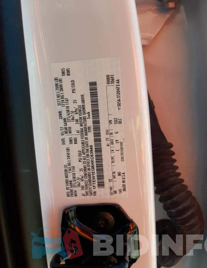 1FTEW1EG8HKC63949 Photo# 12