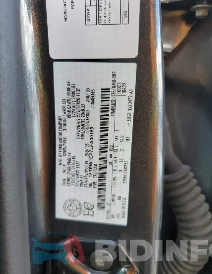 1FTEW1EP7LFA30159 Photo# 12