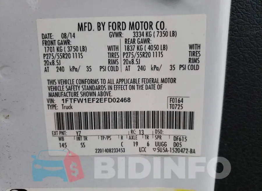 1FTFW1EF2EFD02468 Photo# 12