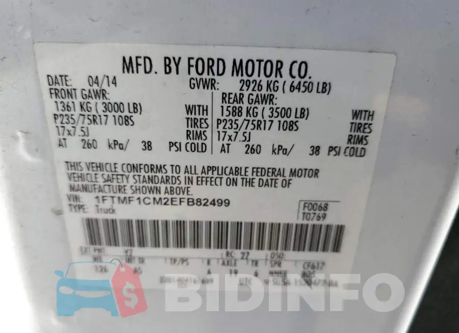 1FTMF1CM2EFB82499 Photo# 12