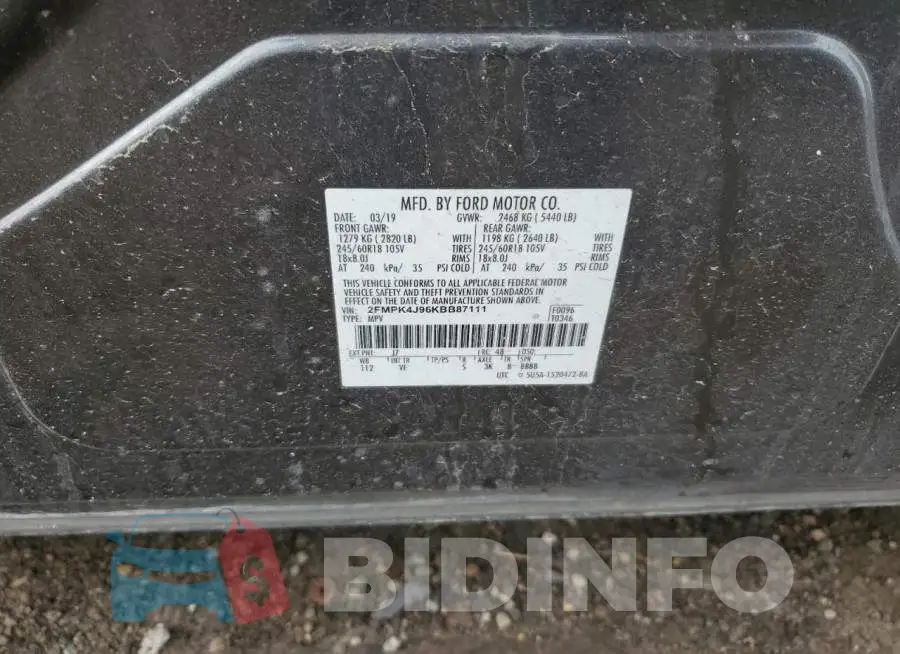 2FMPK4J96KBB87111 Photo# 12
