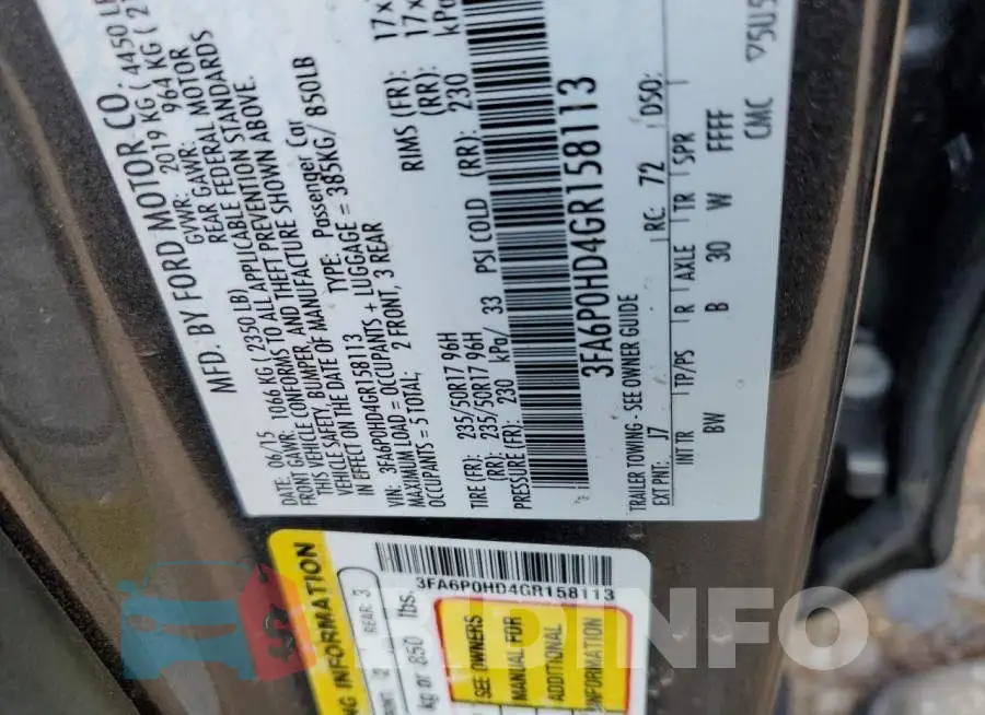 3FA6P0HD4GR158113 Photo# 12