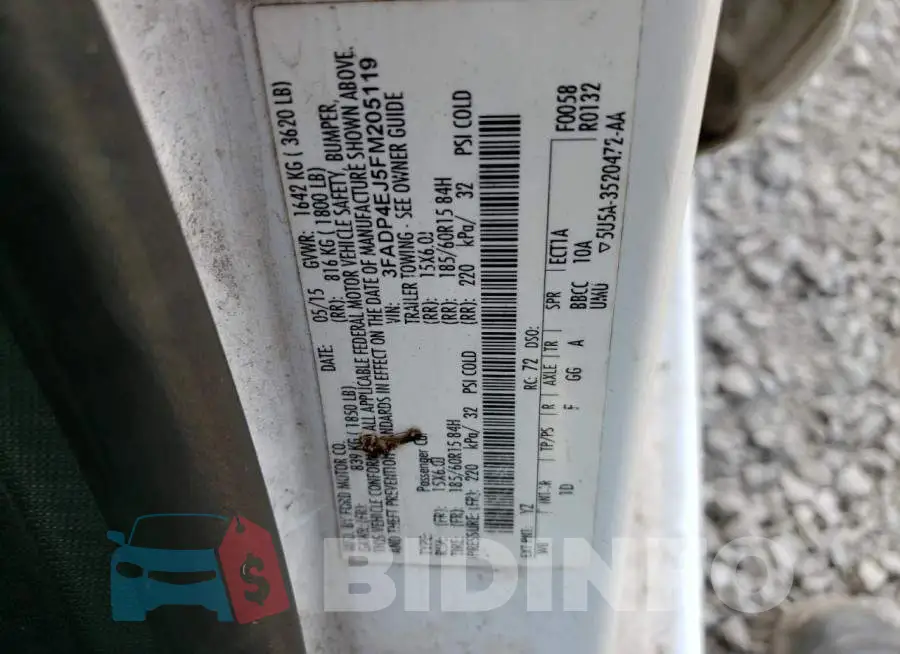 3FADP4EJ5FM205119 Photo# 12