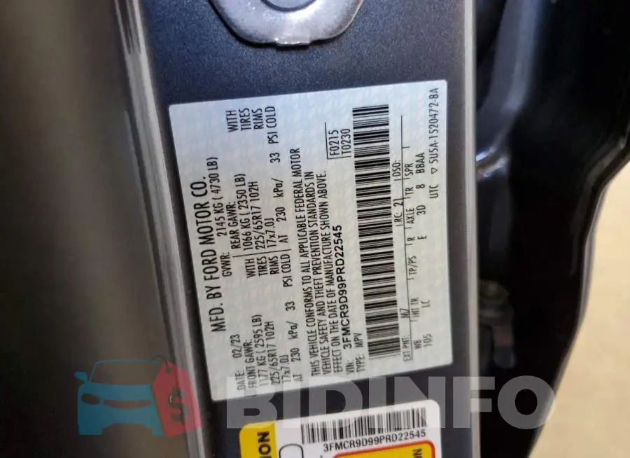 3FMCR9D99PRD22545 Photo# 14