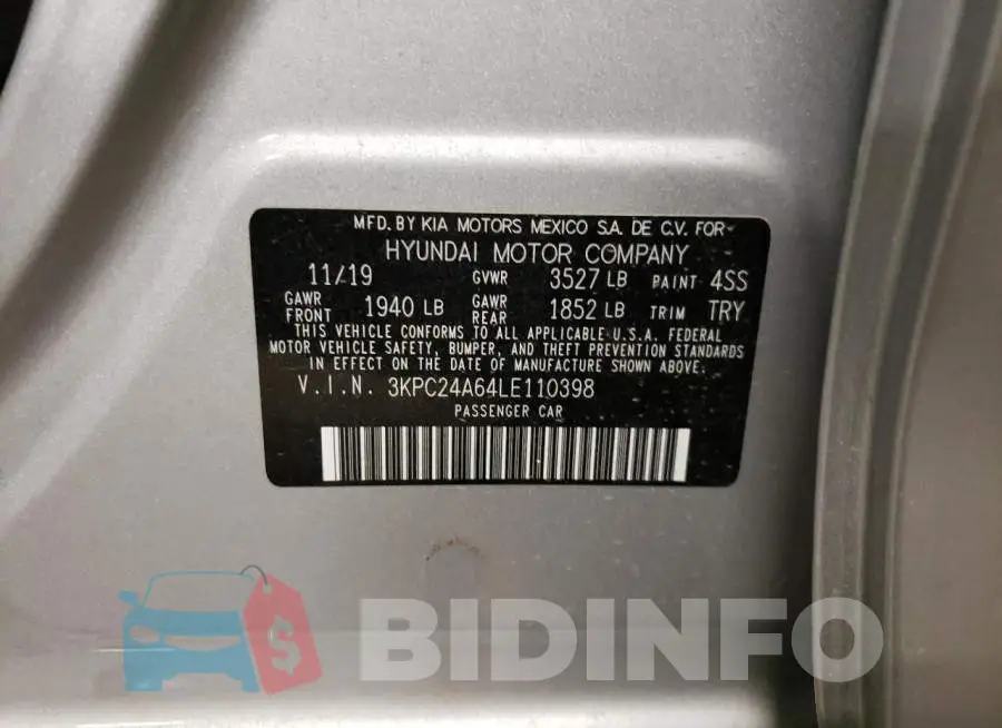3KPC24A64LE110398 Photo# 12