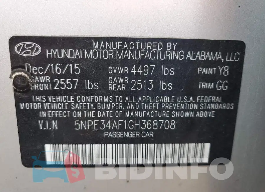5NPE34AF1GH368708 Photo# 12