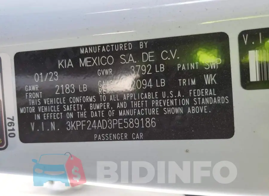 3KPF24AD3PE589186 Photo# 13