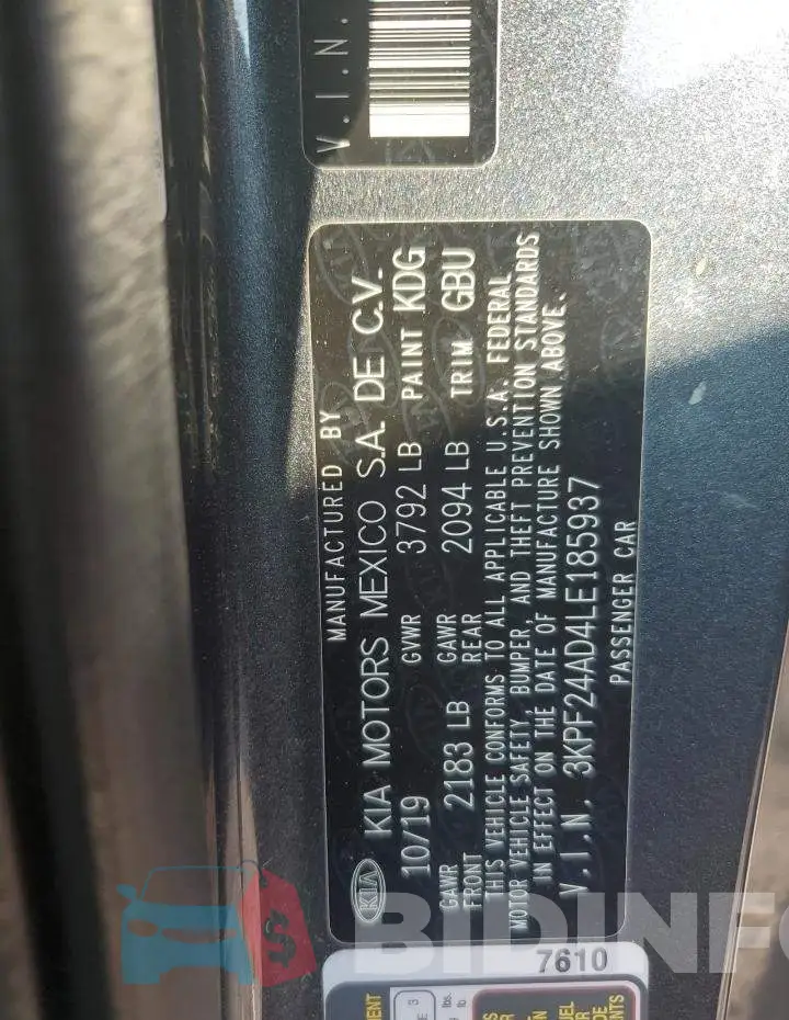 3KPF24AD4LE185937 Photo# 12