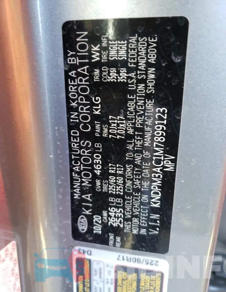 KNDPM3AC1M7899123 Photo# 13
