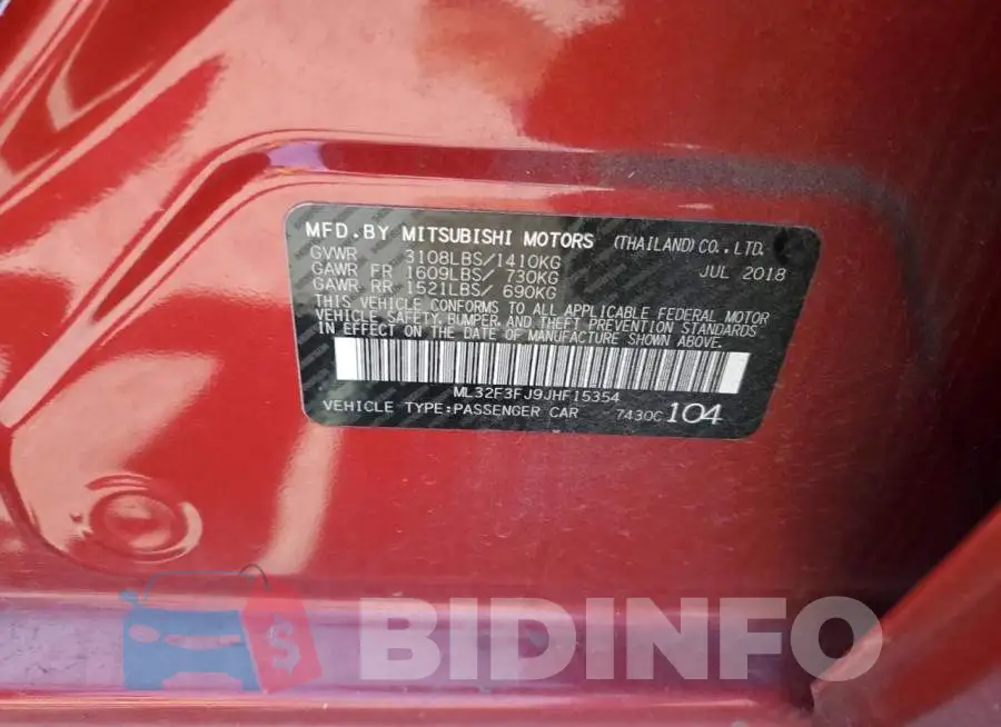 ML32F3FJ9JHF15354 Photo# 12