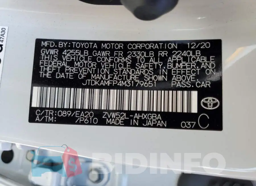 JTDKAMFP4M3179651 Photo# 12