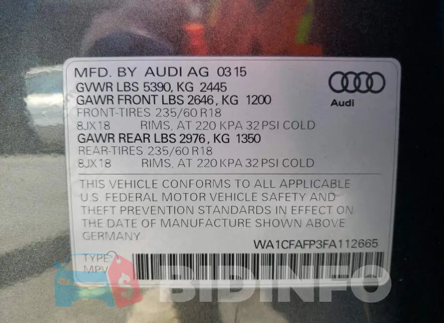 WA1CFAFP3FA112665 Photo# 12