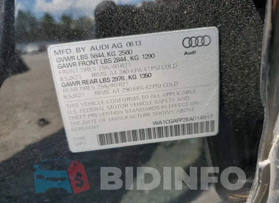 WA1CGAFP2EA014917 Photo# 13