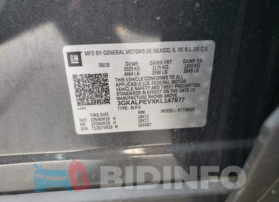 3GKALPEVXKL147977 Photo# 13