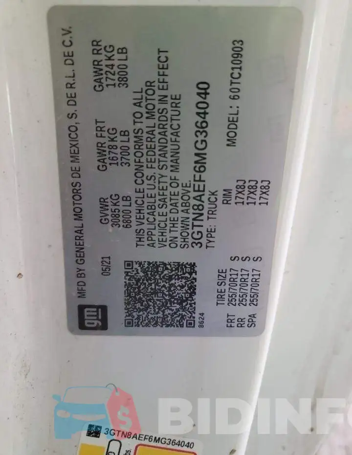 3GTN8AEF6MG364040 Photo# 12