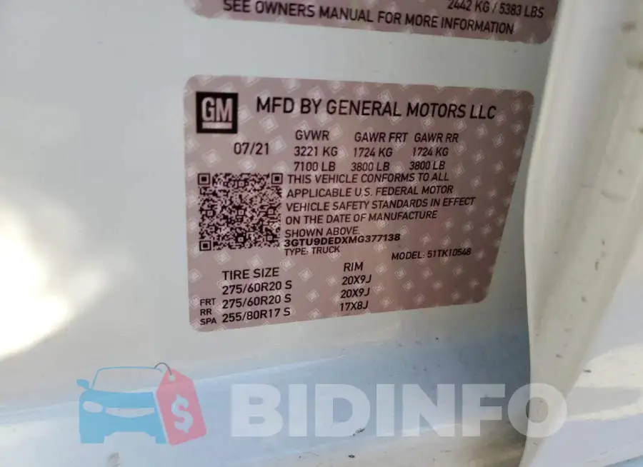 3GTU9DED1LG169213 Photo# 12