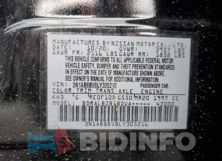 3N1AB8BV8LY305216 Photo# 13