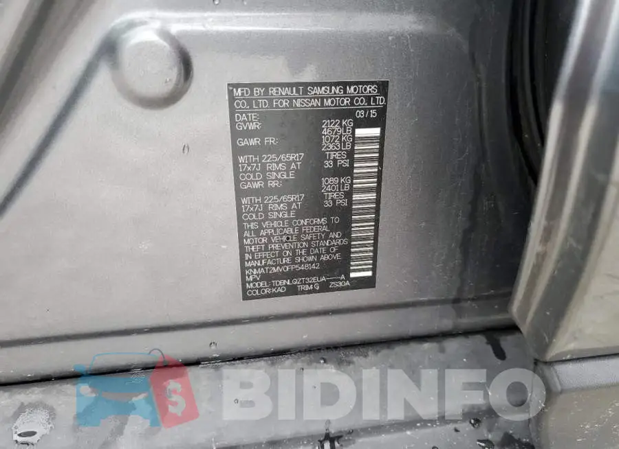 KNMAT2MV0FP548142 Photo# 13