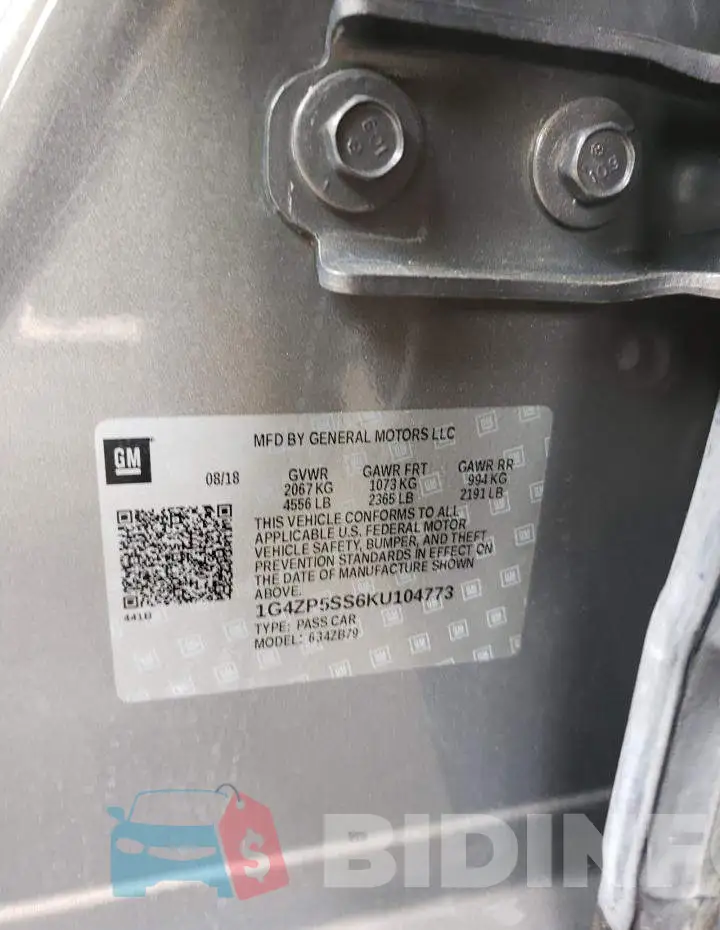 1G4ZP5SS6KU104773 Photo# 12