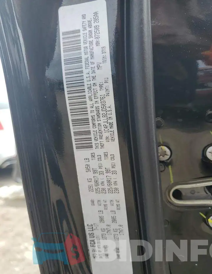 1C4PJLLB2JD503761 Photo# 14
