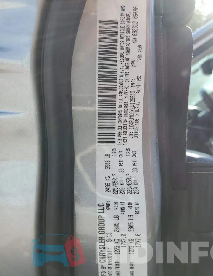 1C4PJMCSXEW125513 Photo# 12