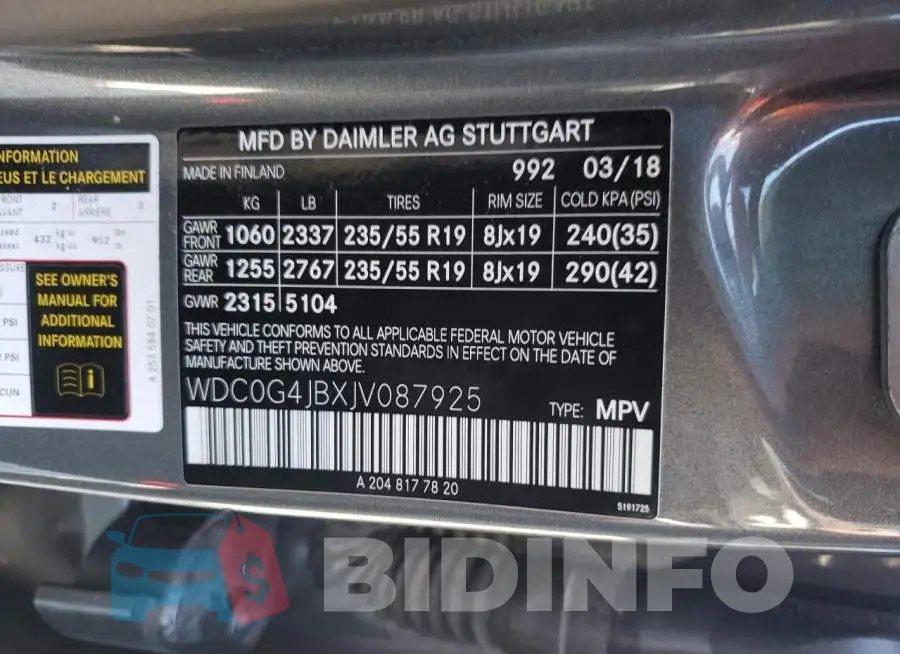 WDC0G4JBXJV087925 Photo# 13