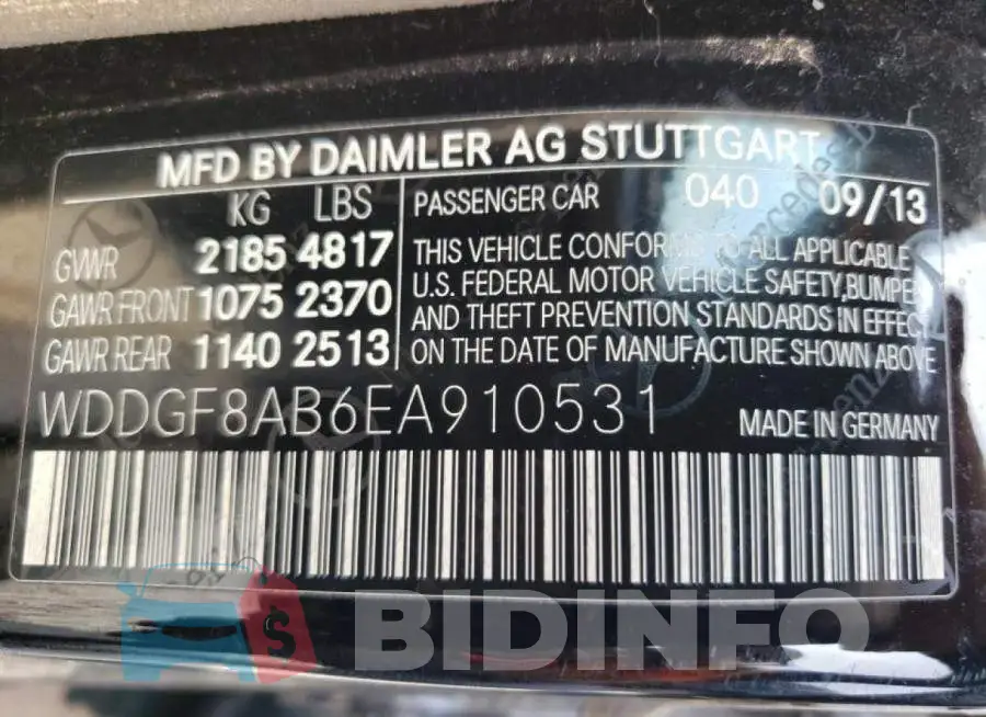 WDDGF8AB6EA910531 Photo# 12